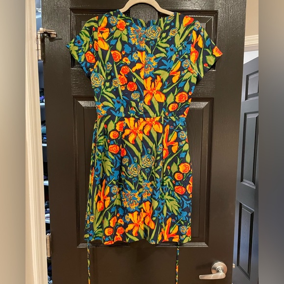 Shoshanna cap sleeve tropical mini dress size 4 - Picture 2 of 3